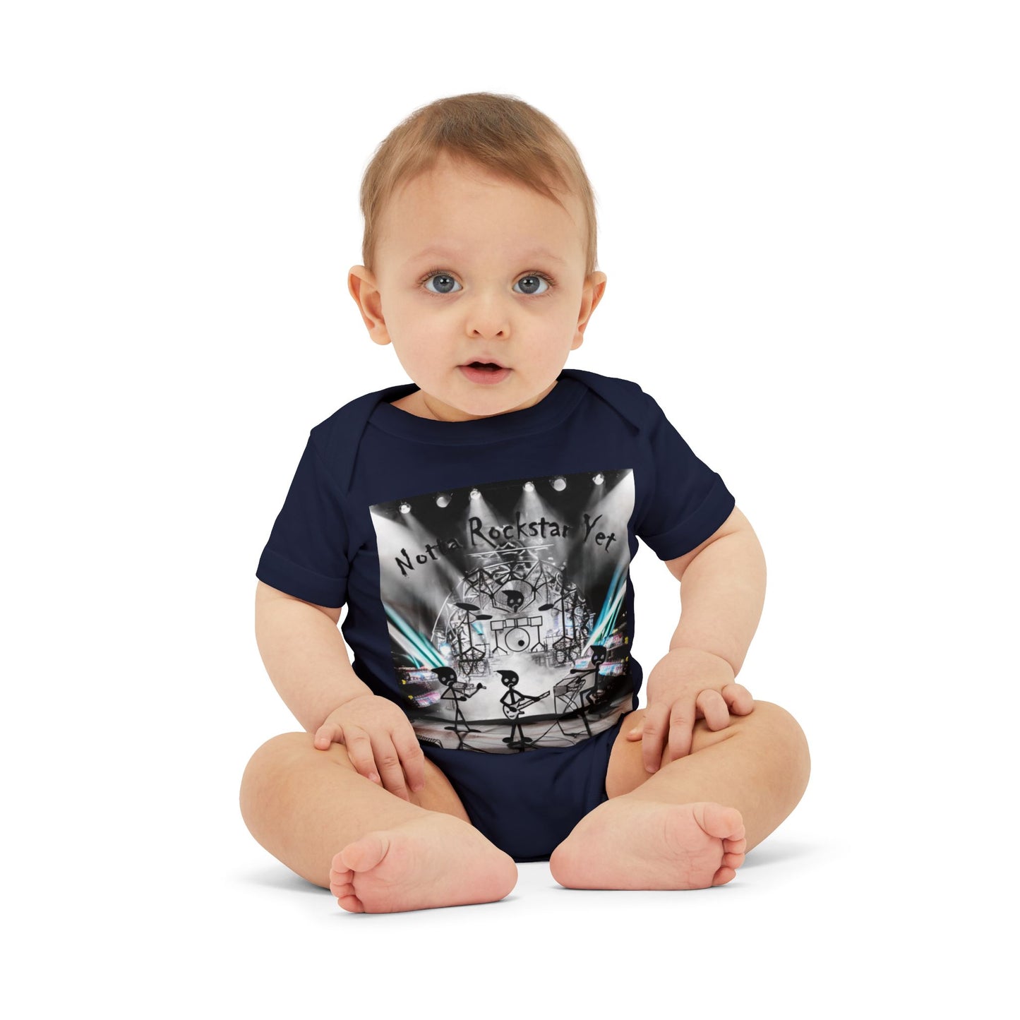 Notta Rockstar Yet-Infant Jersey One Piece - American