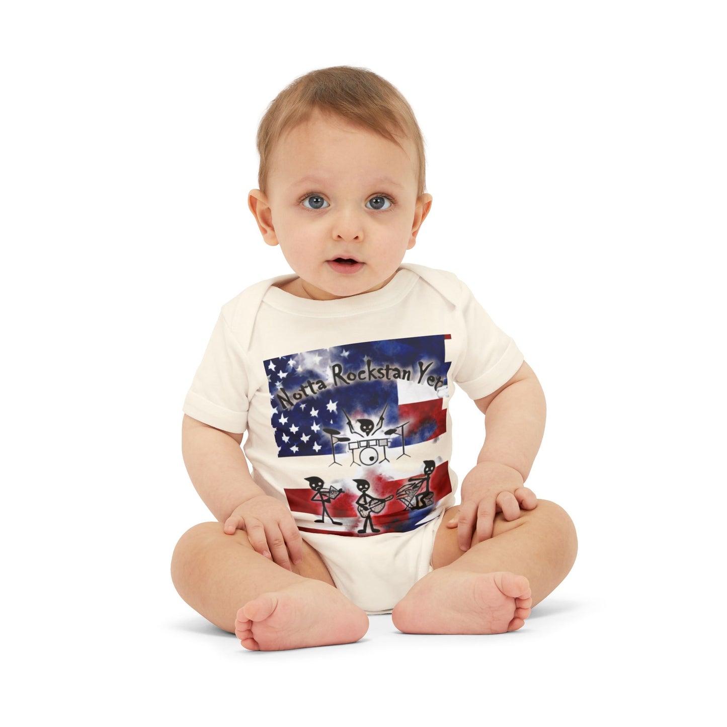 Notta Rockstar Yet-Infant Jersey One Piece - American