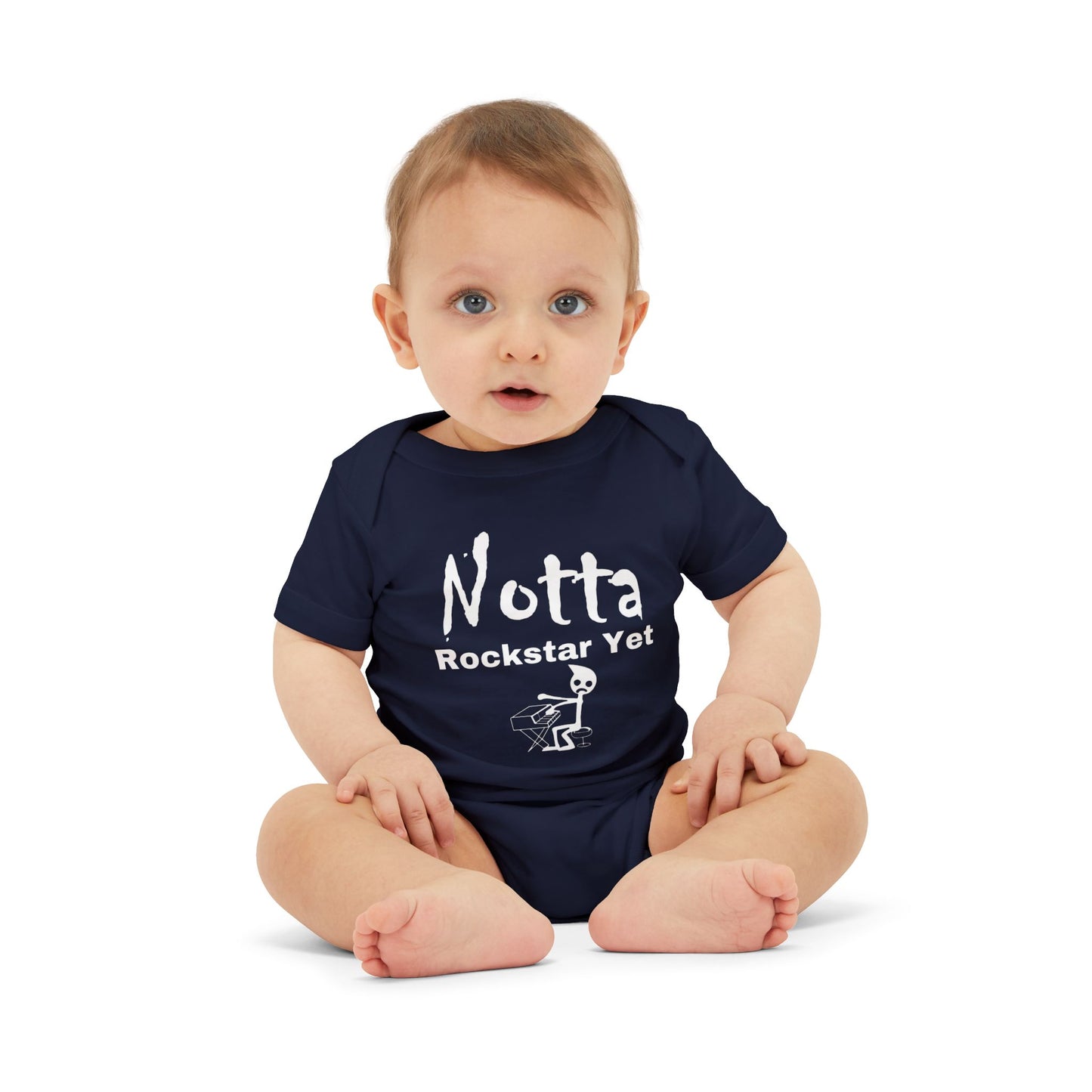 Notta Rockstar Yet (Notta Pianist Yet)-Infant Jersey One Piece - American