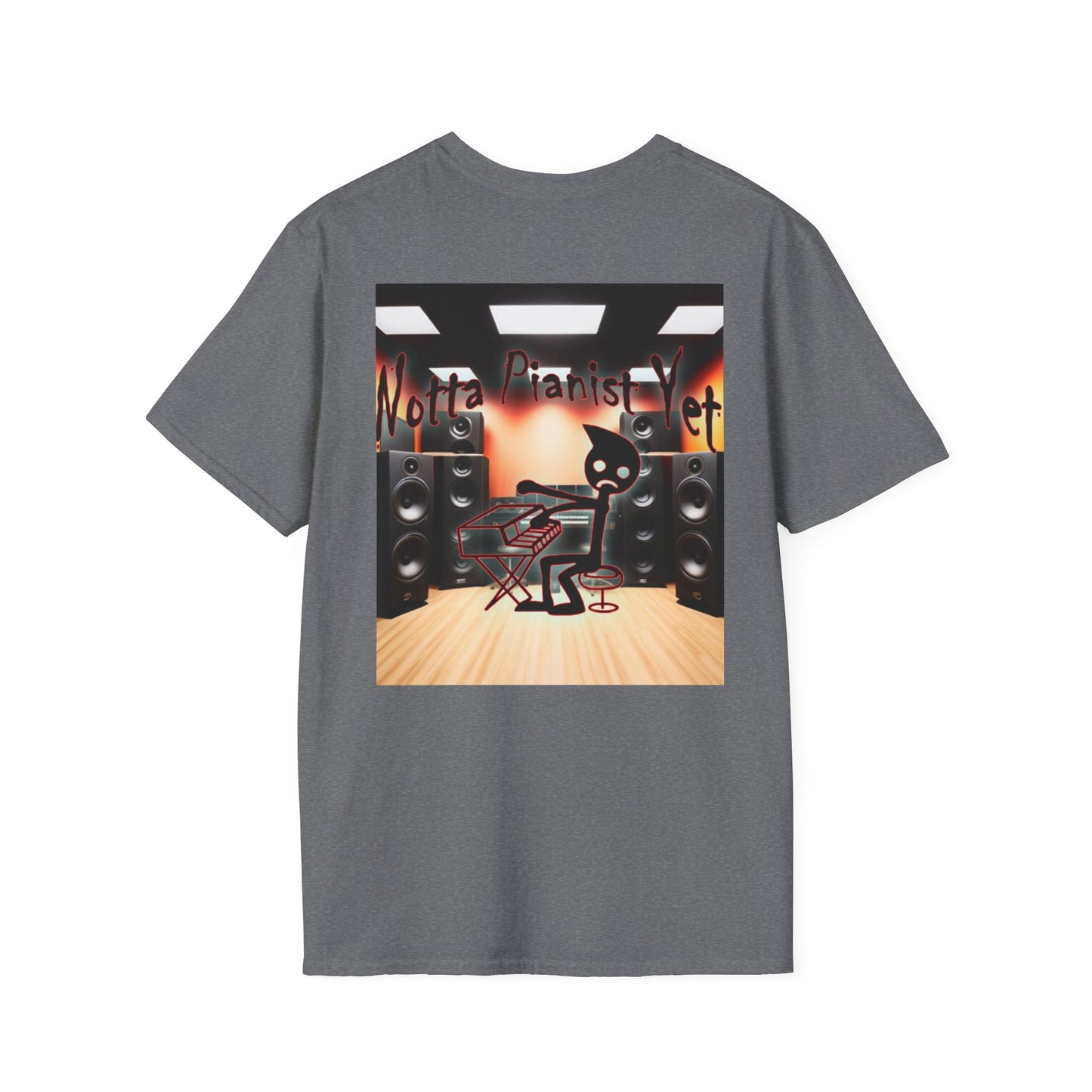 Notta Pianist Yet Unisex Softstyle T-Shirt - Music Lover Gift