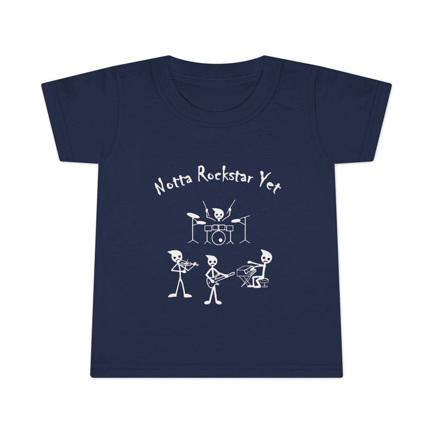 Notta Rockstar Yet Toddler T-Shirt - Fun & Playful Gray Tee for Little Music Lovers