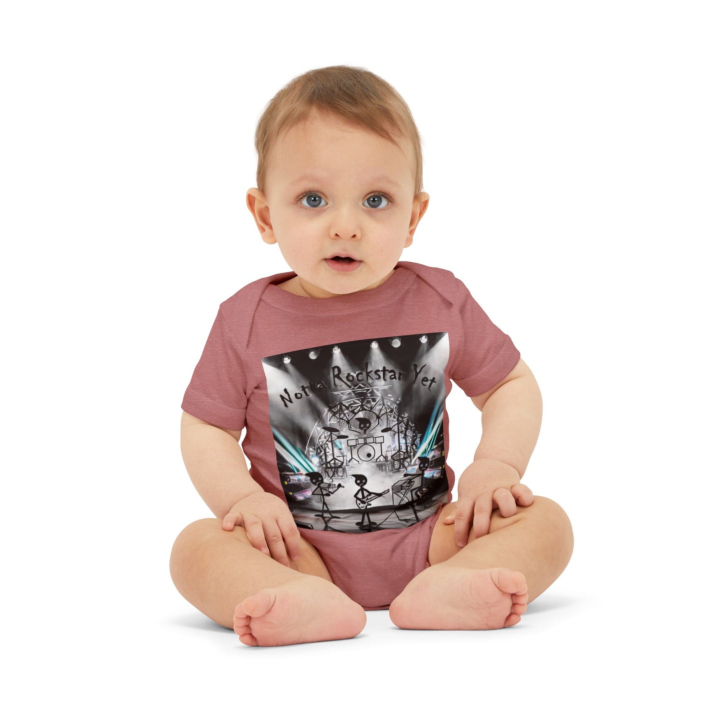 Notta Rockstar Yet-Infant Jersey One Piece - American