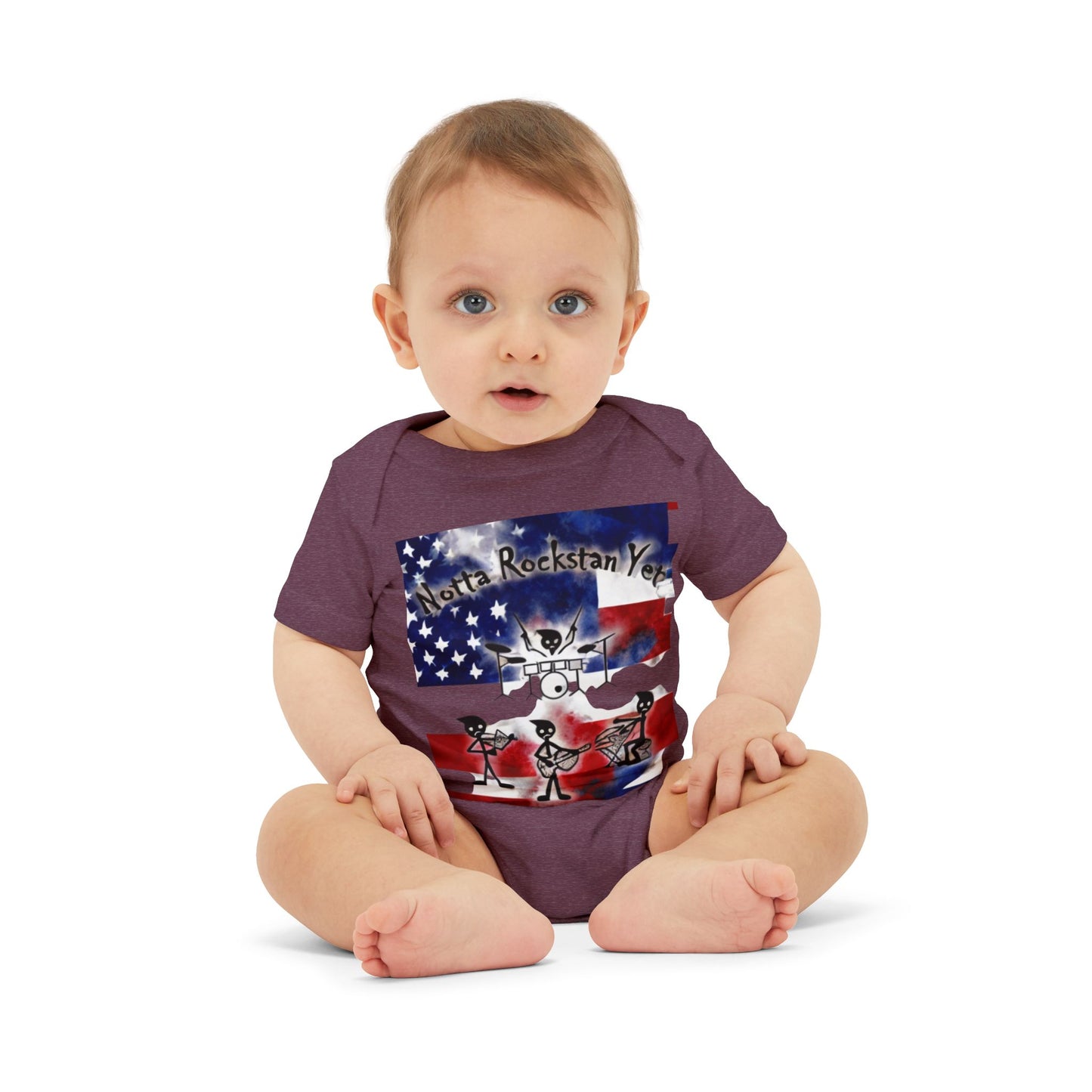 Notta Rockstar Yet-Infant Jersey One Piece - American