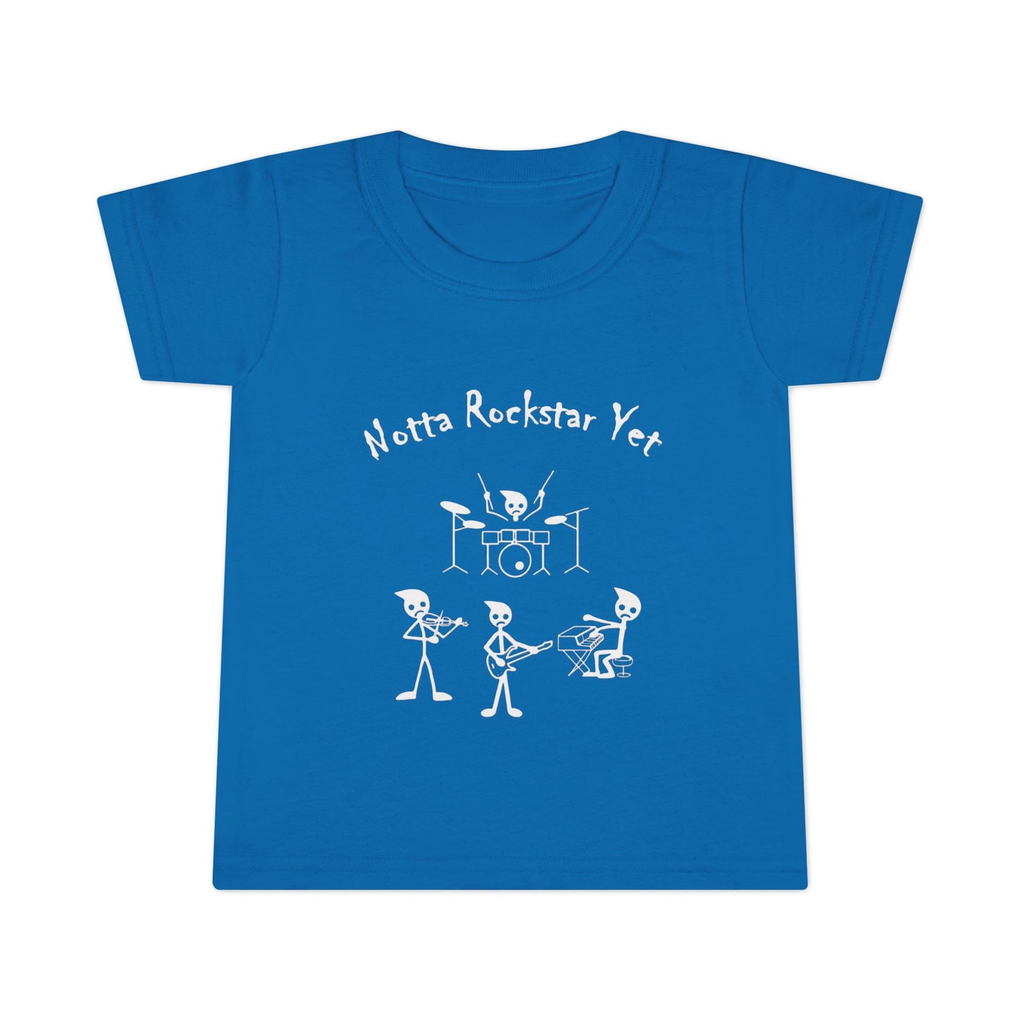 Notta Rockstar Yet Toddler T-Shirt - Fun & Playful Gray Tee for Little Music Lovers