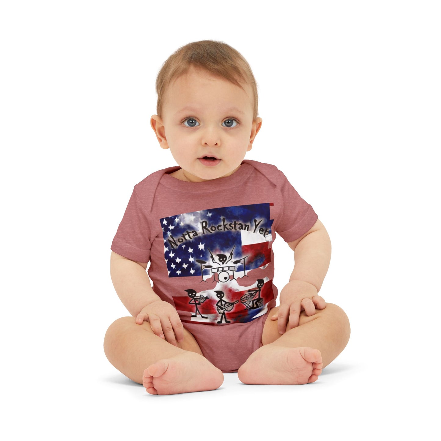 Notta Rockstar Yet-Infant Jersey One Piece - American