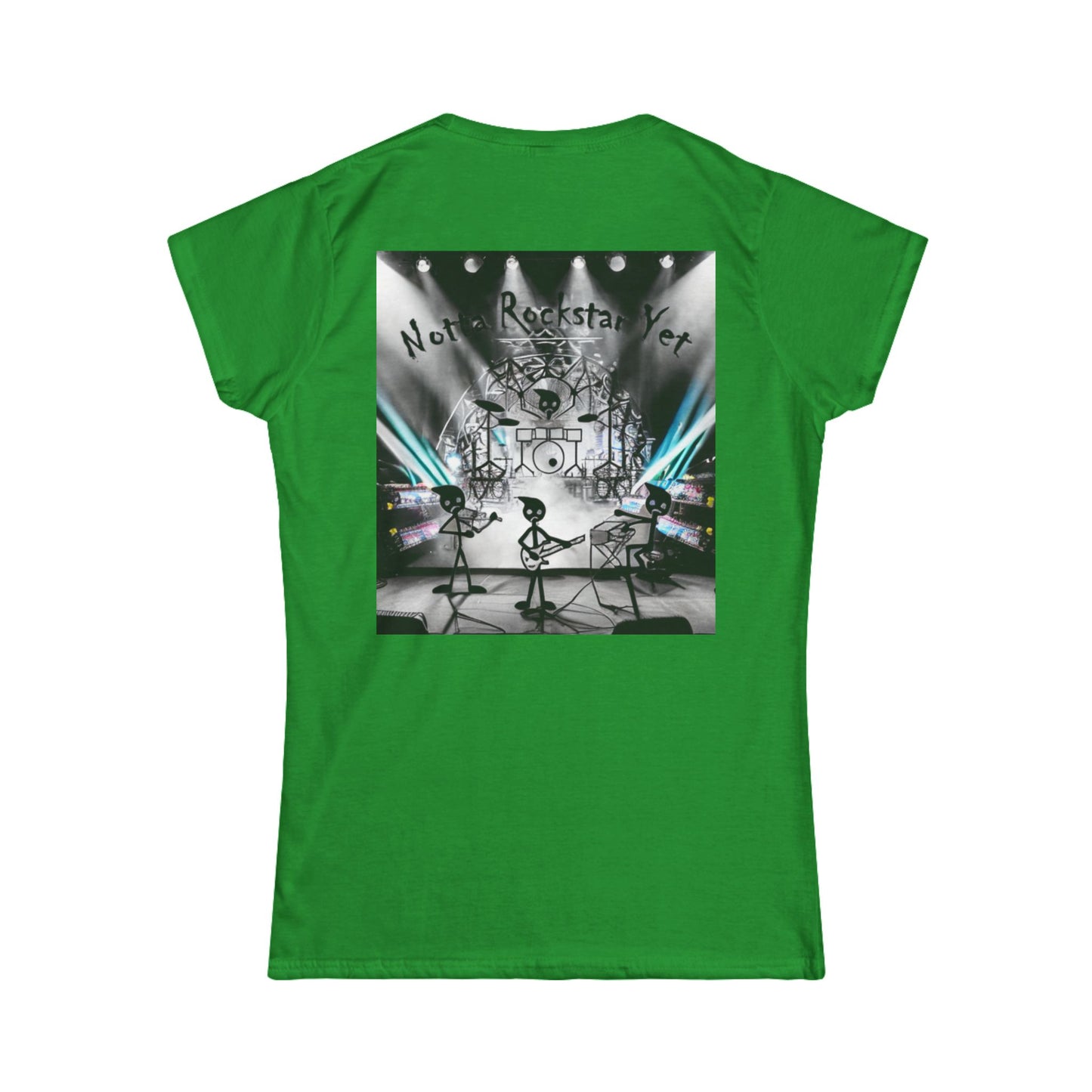 Notta Rockstar Yet Women's Softstyle Tee - Fun & Comfy Tee for Music Lovers