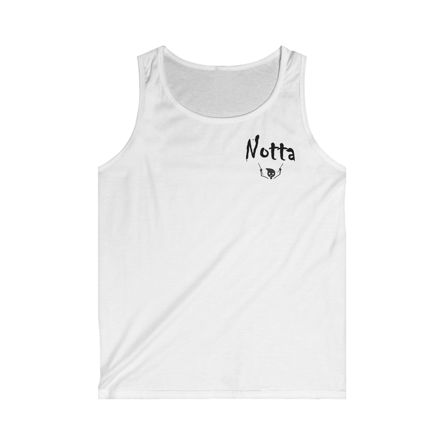Notta Drummer Yet Men's Softstyle Tank Top - 'Notta' Graphic Gym Wear for Fitness Enthusiasts