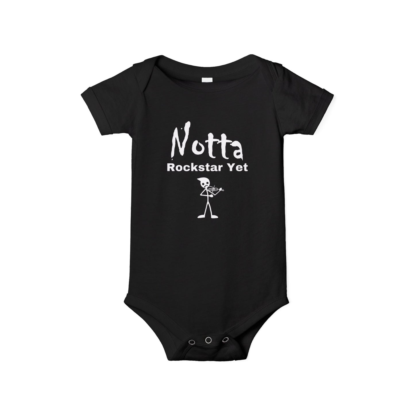 Notta Rockstar Yet (Notta Fiddler Yet)-Infant Jersey One Piece - American