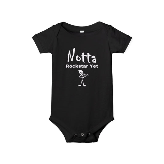 Notta Rockstar Yet (Notta Fiddler Yet)-Infant Jersey One Piece - American