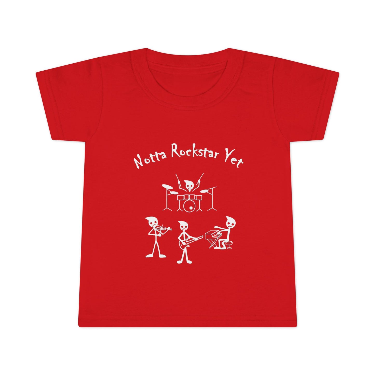 Notta Rockstar Yet Toddler T-Shirt - Fun & Playful Gray Tee for Little Music Lovers