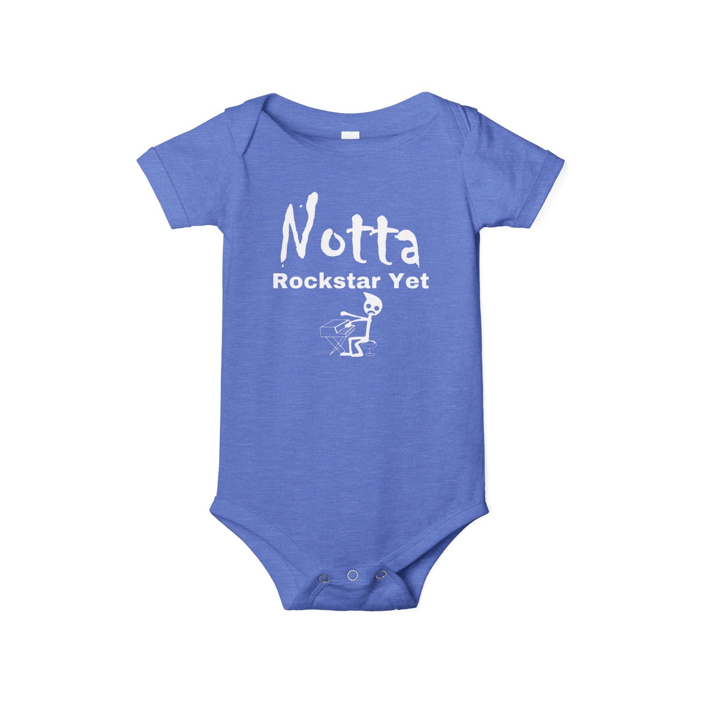 Notta Rockstar Yet (Notta Pianist Yet)-Infant Jersey One Piece - American