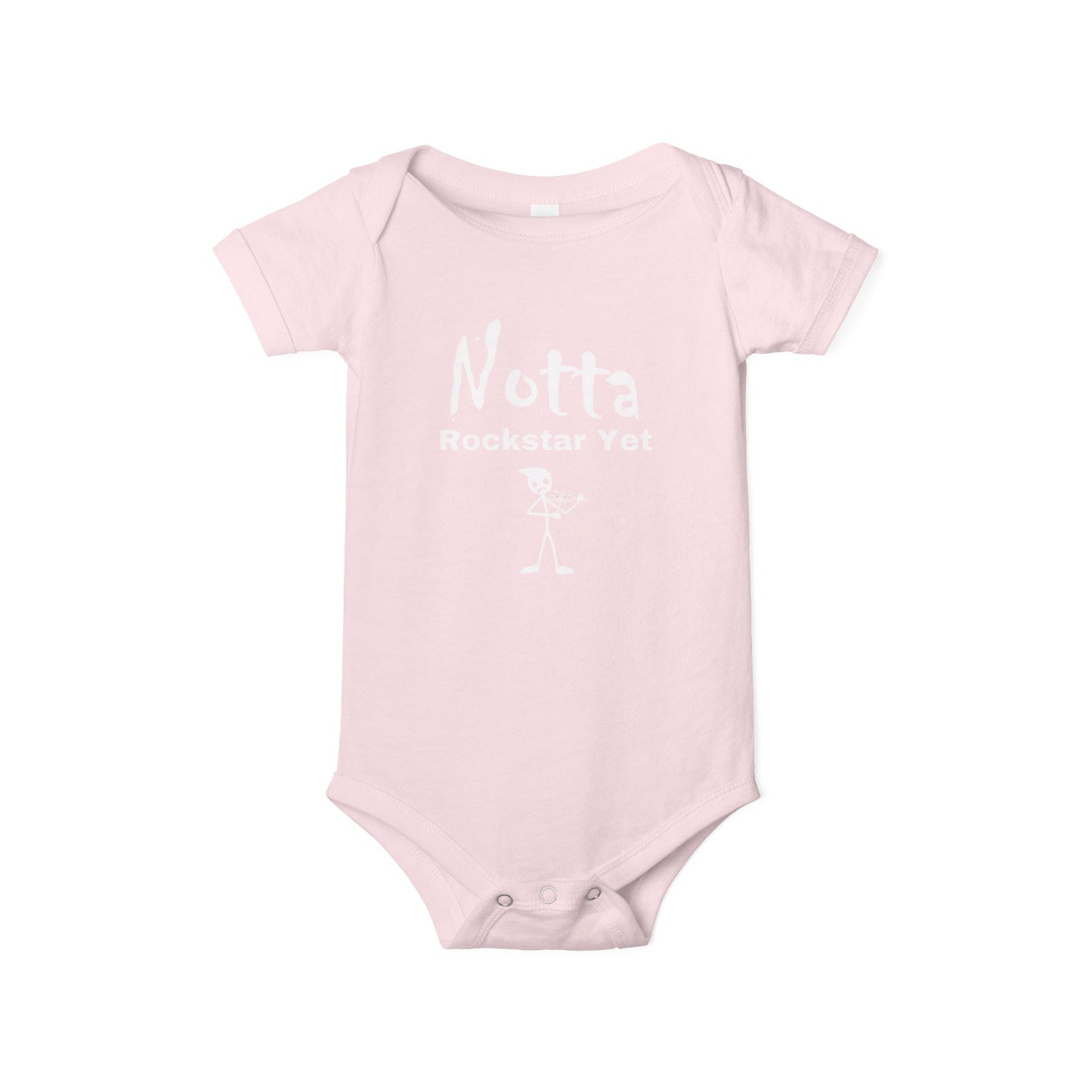 Notta Rockstar Yet (Notta Fiddler Yet)-Infant Jersey One Piece - American