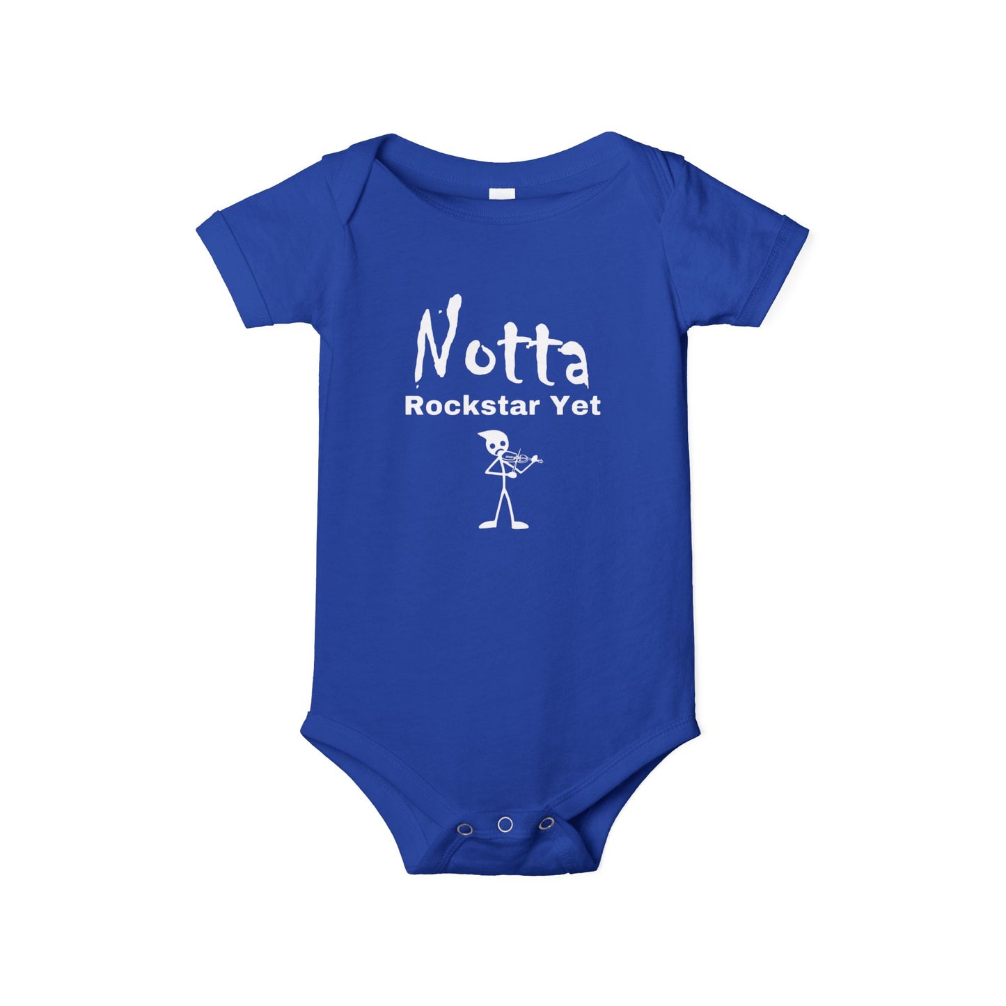 Notta Rockstar Yet (Notta Fiddler Yet)-Infant Jersey One Piece - American