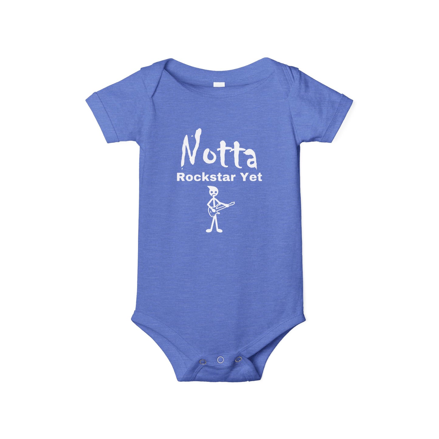 Notta Rockstar Yet (Notta Guitarist Yet)-Infant Jersey One Piece - American