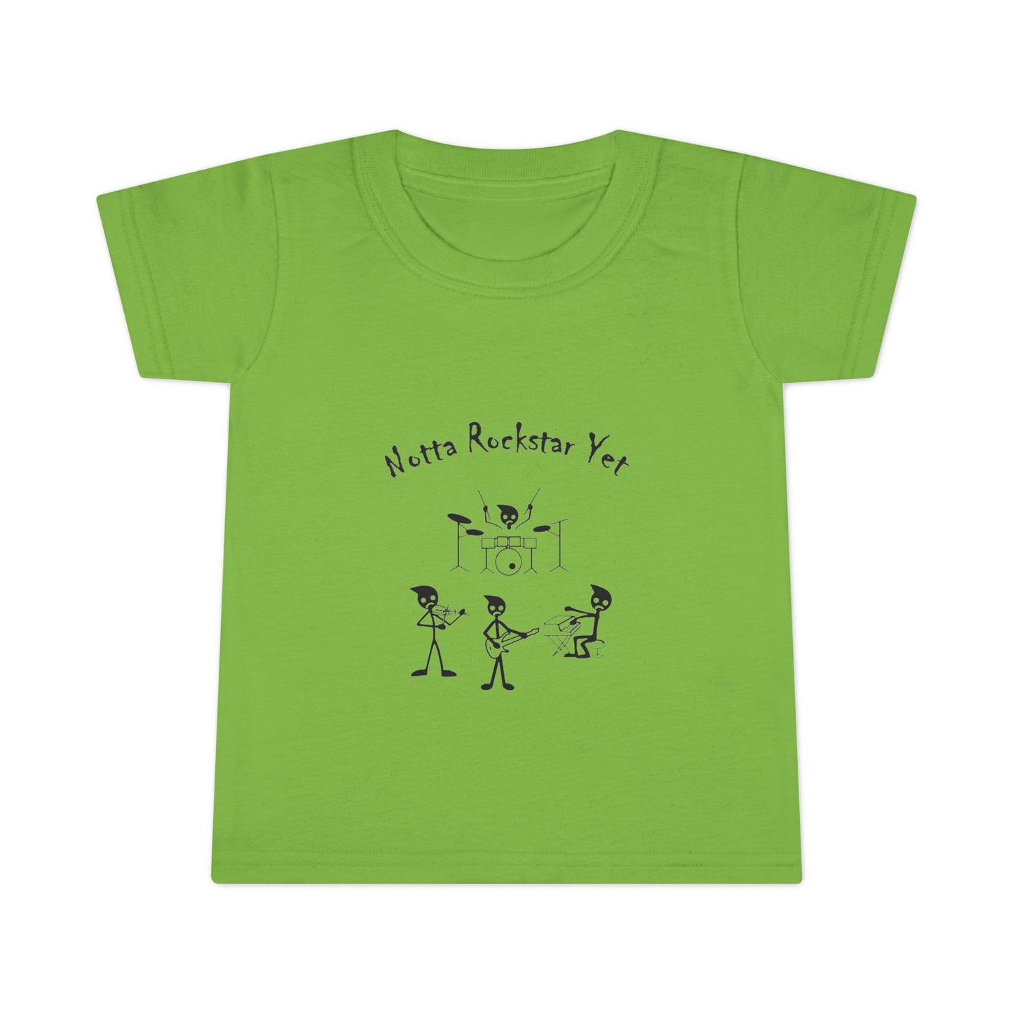 Notta Rockstar Yet Toddler T-Shirt - Fun Grey Tee for Future Stars