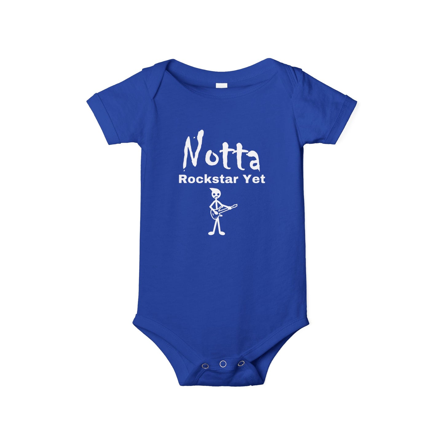 Notta Rockstar Yet (Notta Guitarist Yet)-Infant Jersey One Piece - American