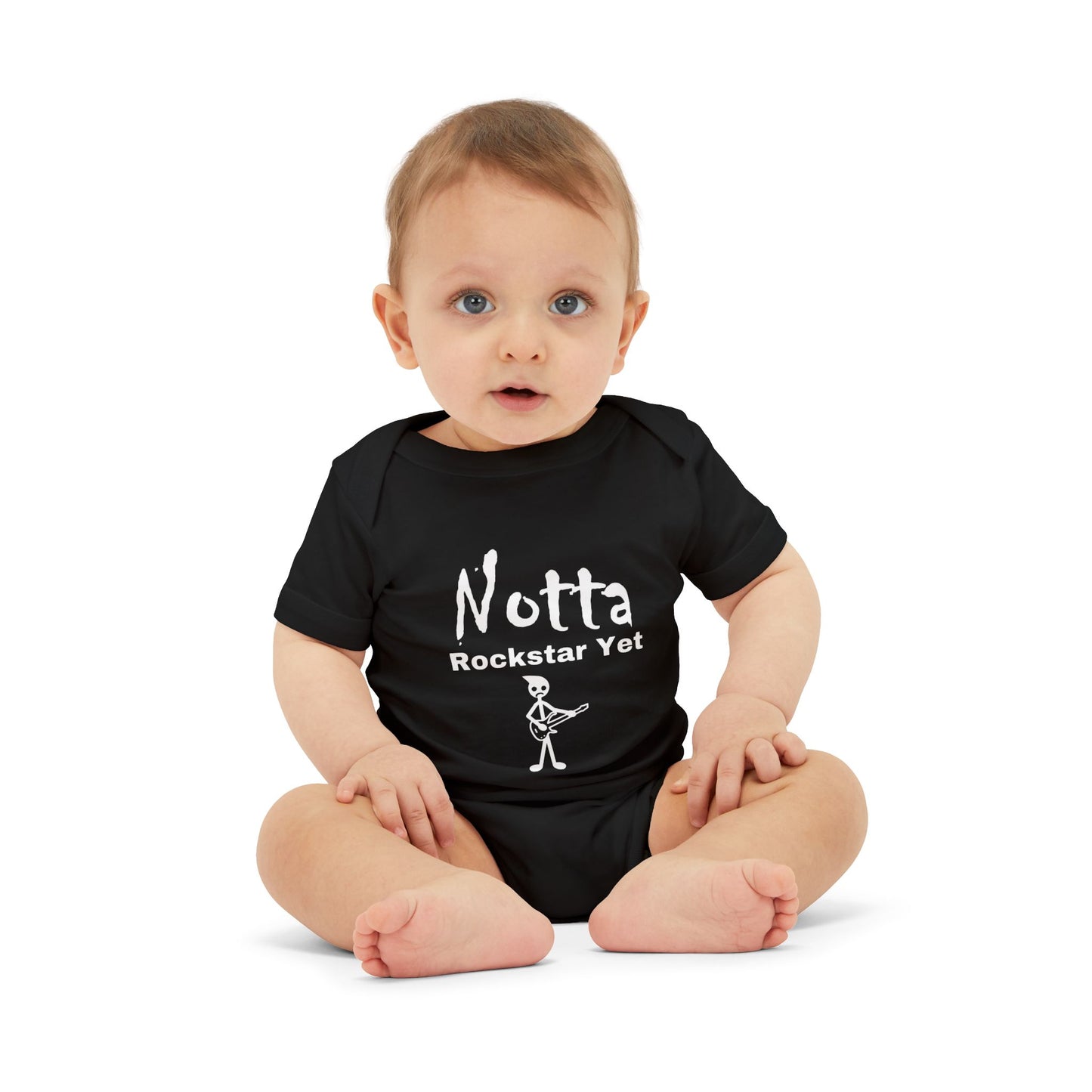 Notta Rockstar Yet (Notta Guitarist Yet)-Infant Jersey One Piece - American