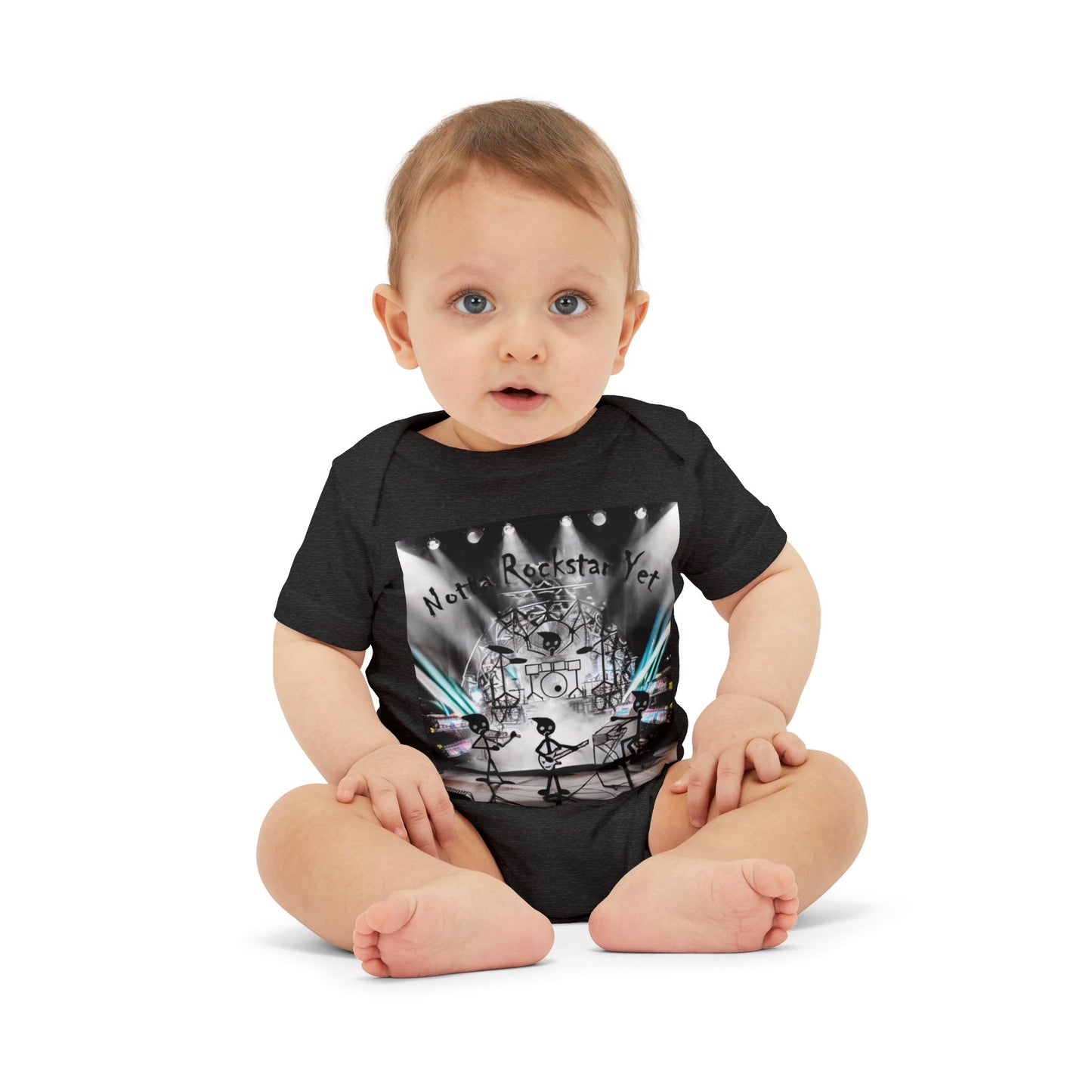 Notta Rockstar Yet-Infant Jersey One Piece - American