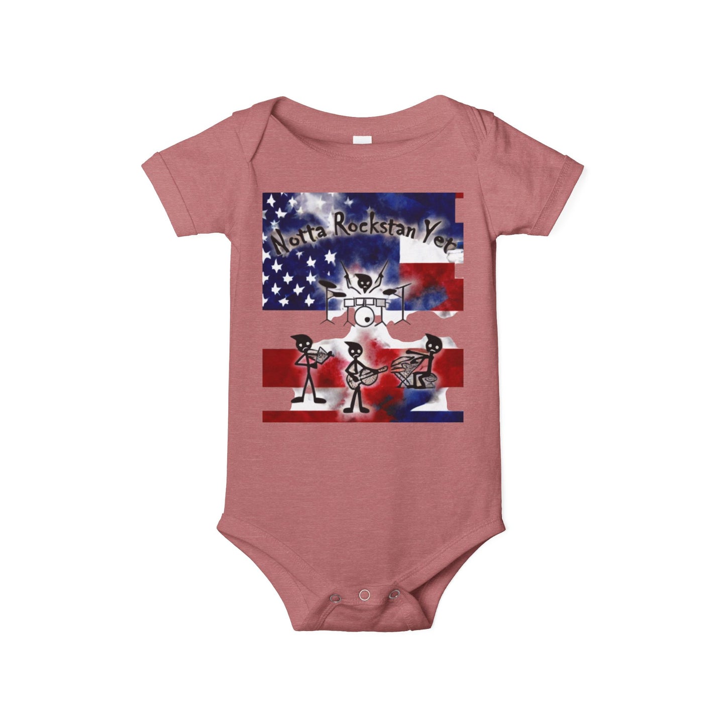 Notta Rockstar Yet-Infant Jersey One Piece - American