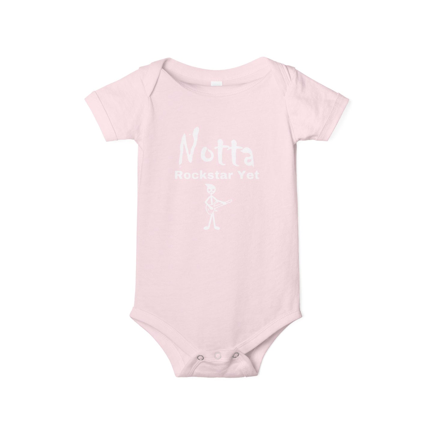 Notta Rockstar Yet (Notta Guitarist Yet)-Infant Jersey One Piece - American