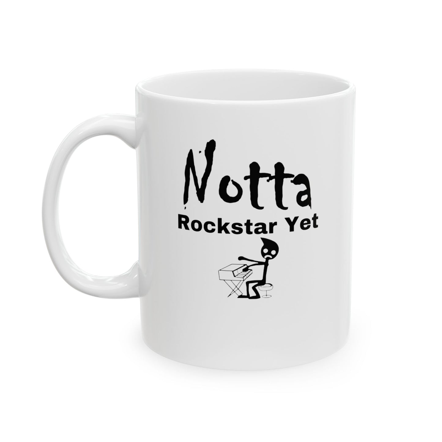 Notta Pianist Yet Ceramic Mug, (11oz, 15oz)