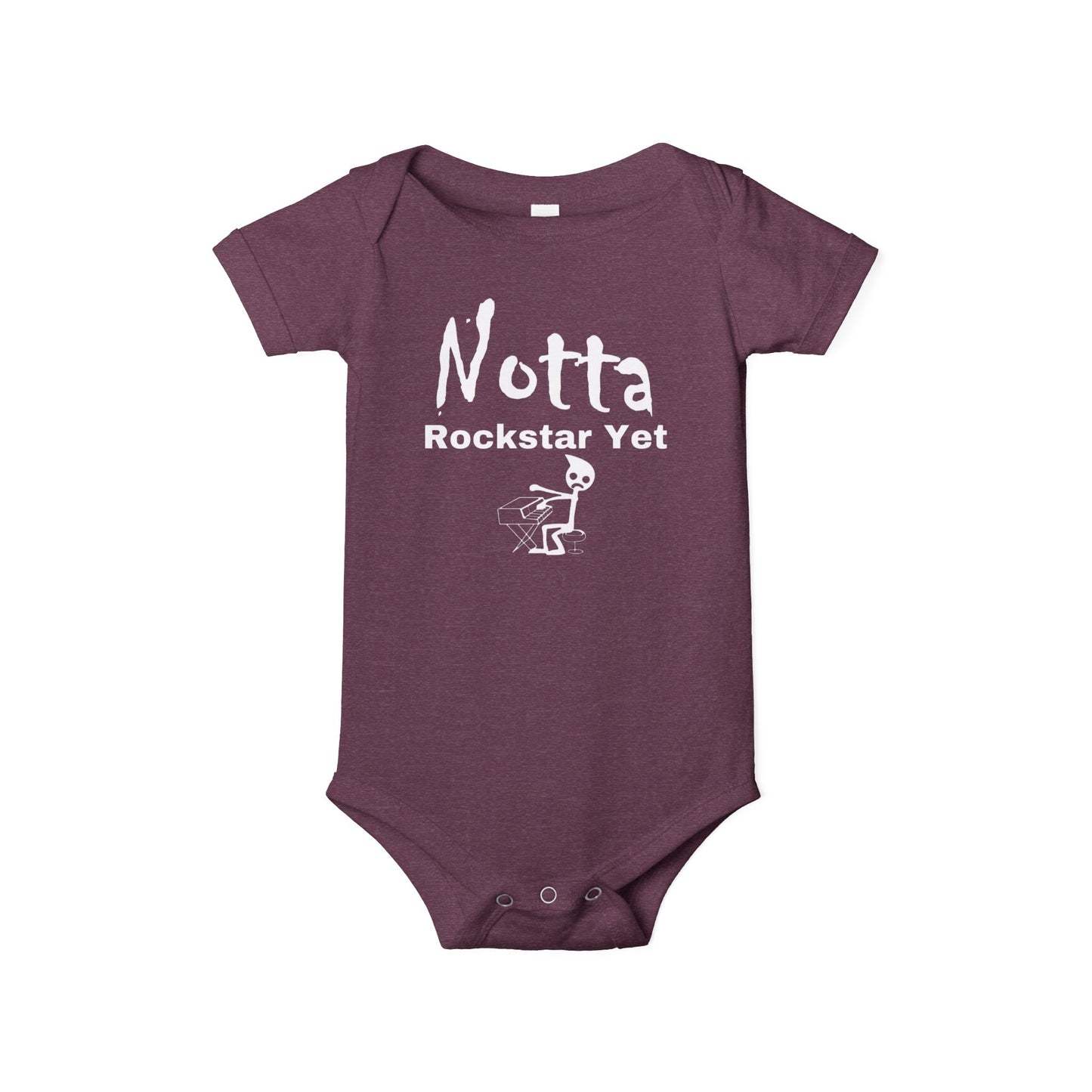 Notta Rockstar Yet (Notta Pianist Yet)-Infant Jersey One Piece - American