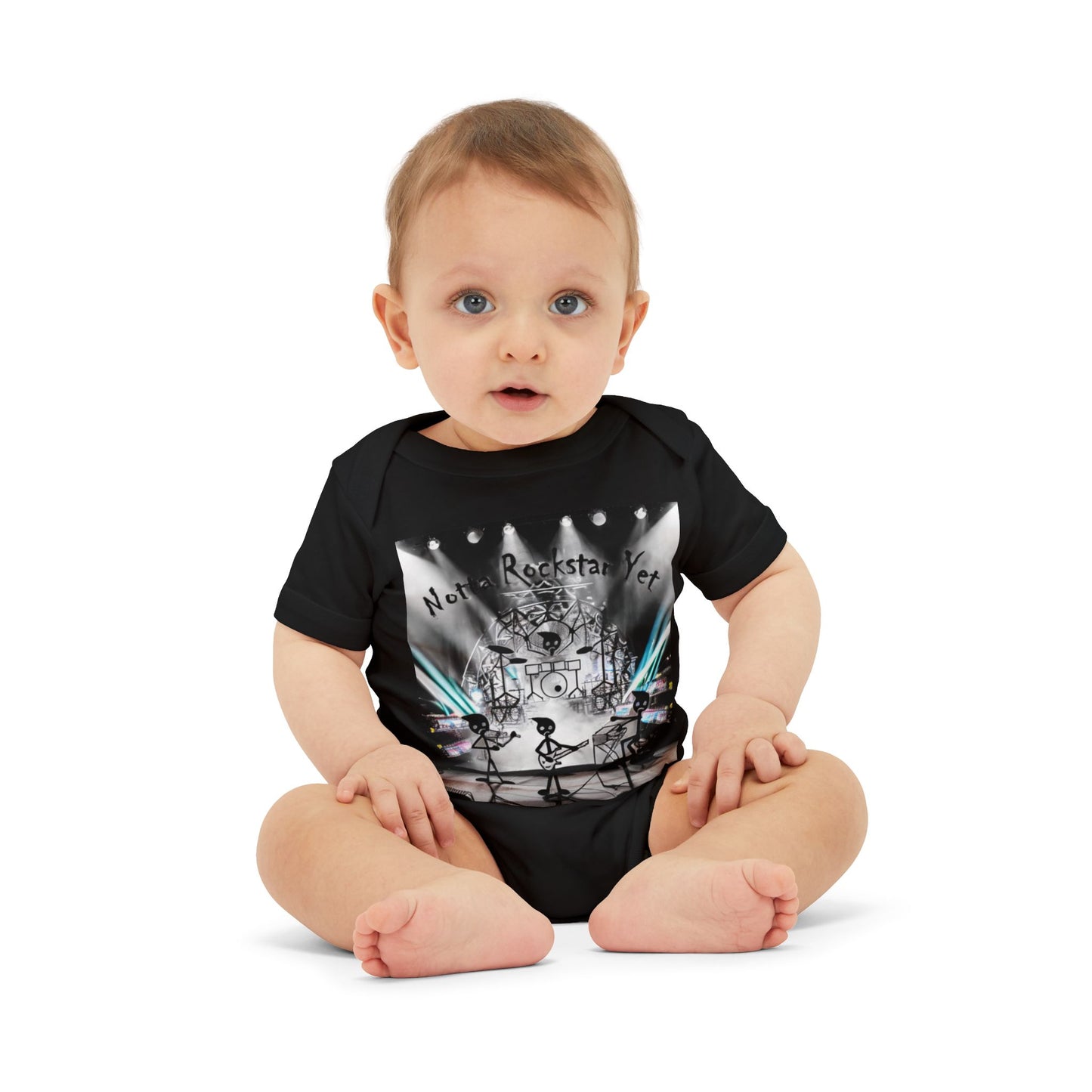 Notta Rockstar Yet-Infant Jersey One Piece - American