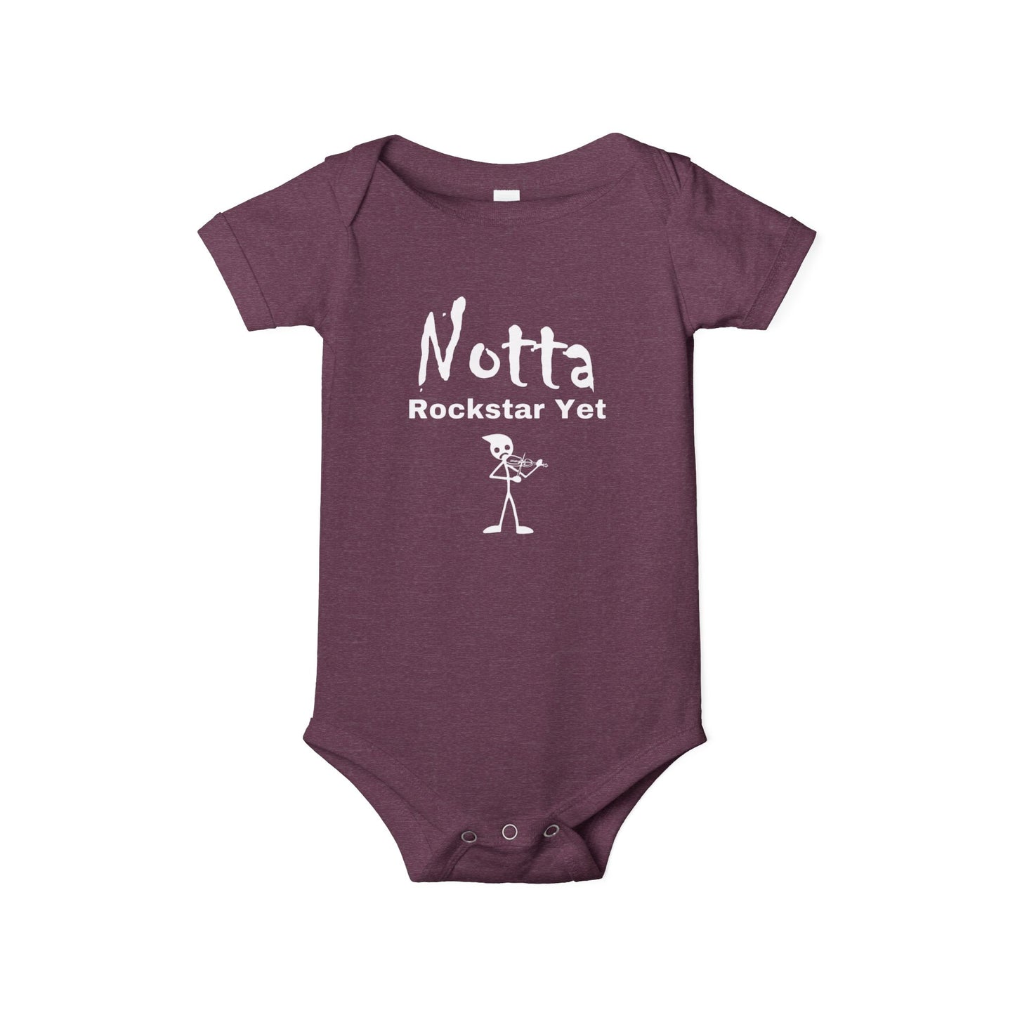 Notta Rockstar Yet (Notta Fiddler Yet)-Infant Jersey One Piece - American