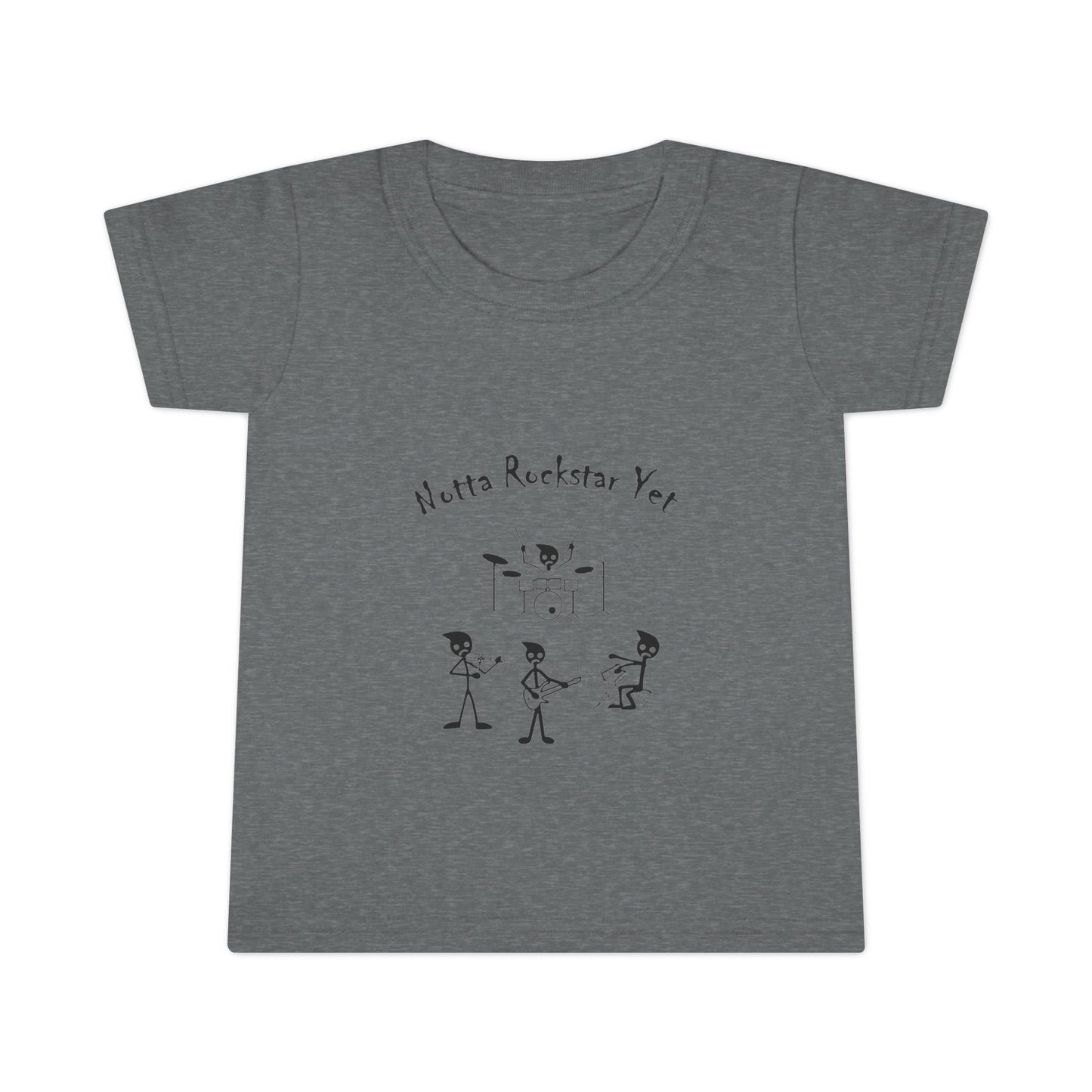 Notta Rockstar Yet Toddler T-Shirt - Fun Grey Tee for Future Stars