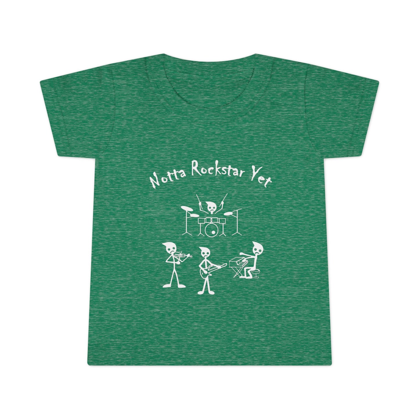 Notta Rockstar Yet Toddler T-Shirt - Fun & Playful Gray Tee for Little Music Lovers