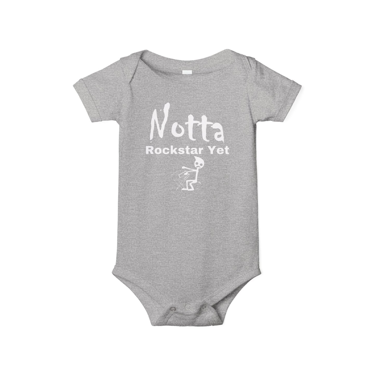 Notta Rockstar Yet (Notta Pianist Yet)-Infant Jersey One Piece - American