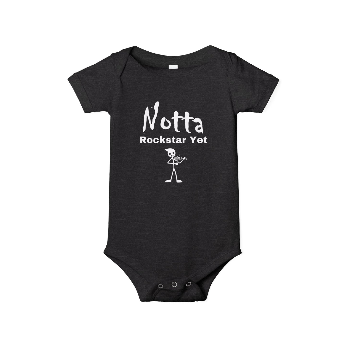 Notta Rockstar Yet (Notta Fiddler Yet)-Infant Jersey One Piece - American
