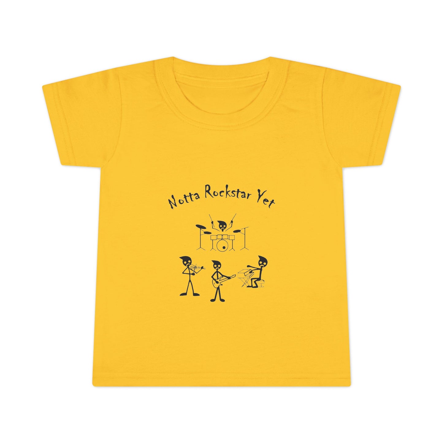 Notta Rockstar Yet Toddler T-Shirt - Fun Grey Tee for Future Stars