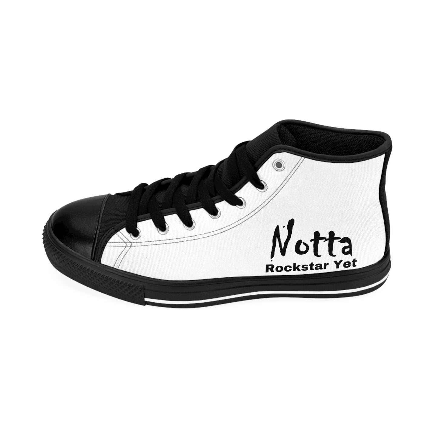 Notta Rockstar Yet Men's Classic Sneakers - Trendy High Top Shoes for Everyday Style