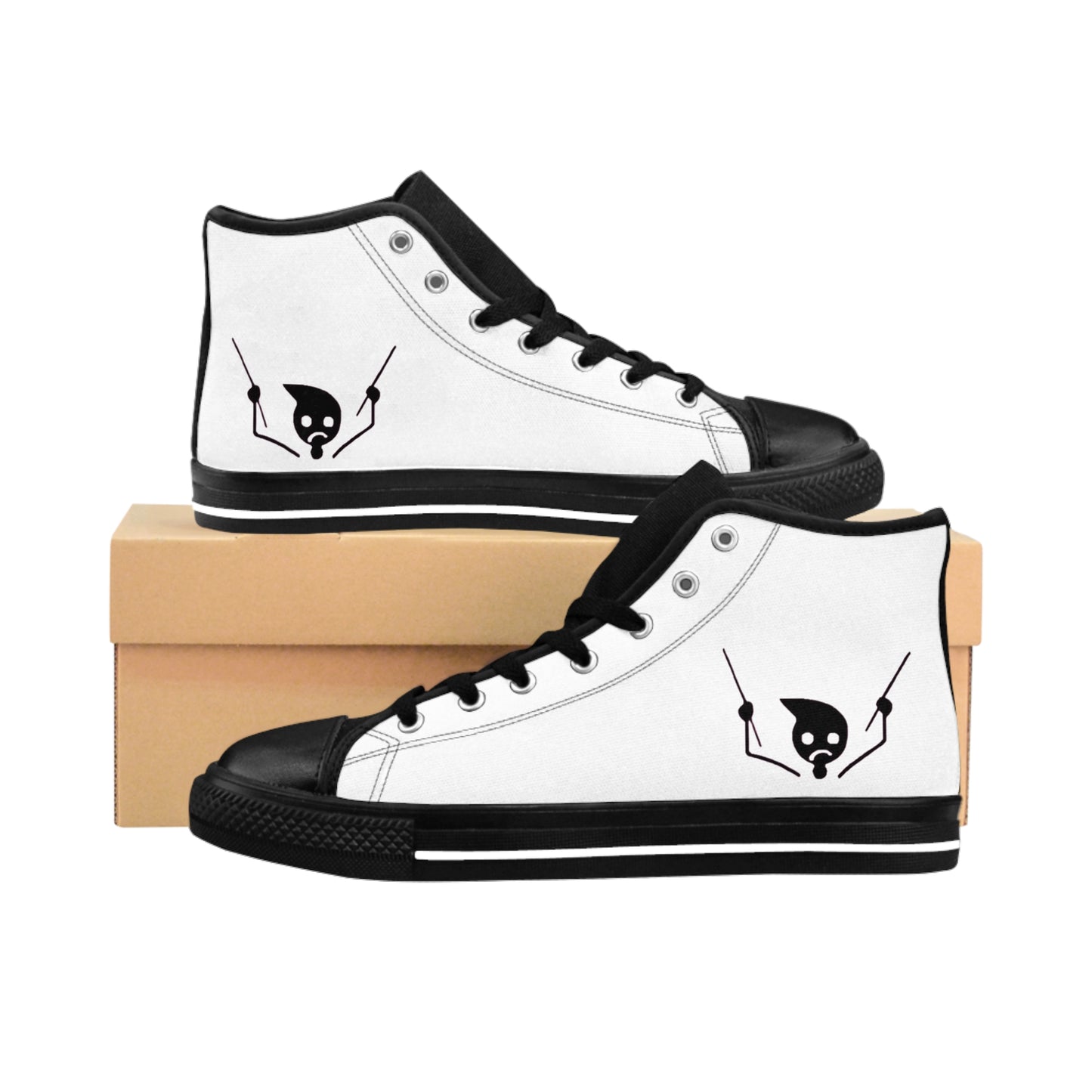 Notta Drummer Yet Men's Classic Sneakers - Trendy High Top Shoes for Everyday Style