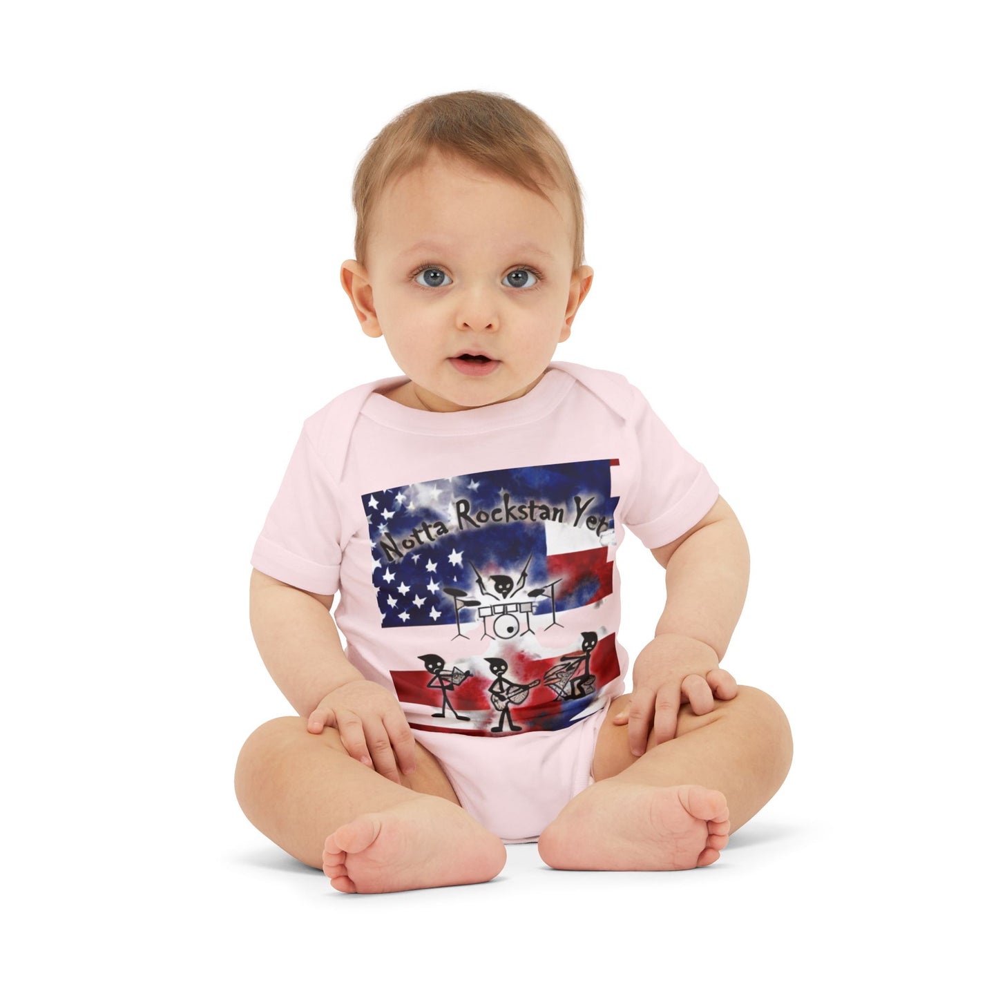 Notta Rockstar Yet-Infant Jersey One Piece - American