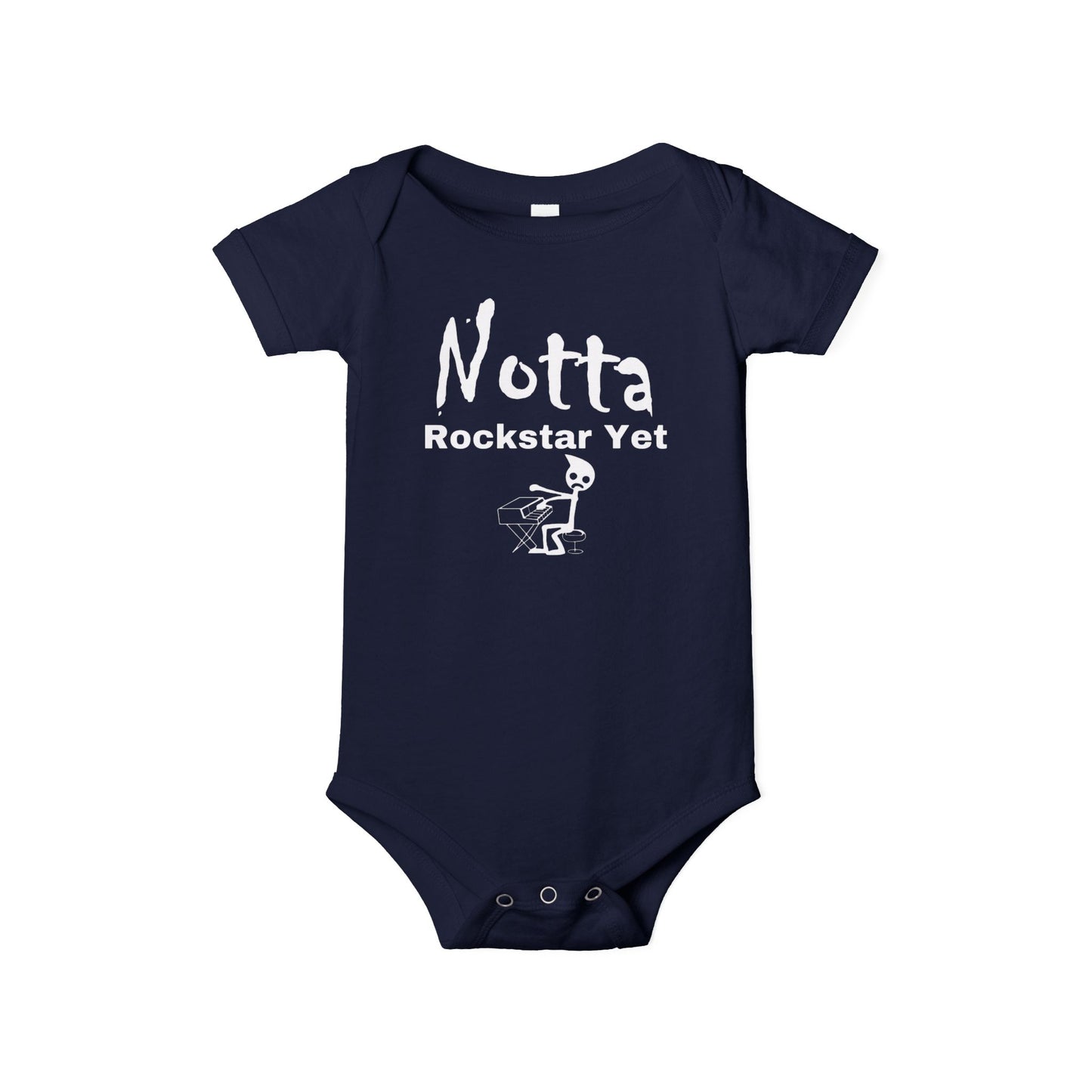 Notta Rockstar Yet (Notta Pianist Yet)-Infant Jersey One Piece - American
