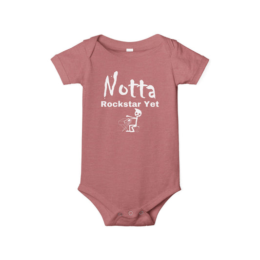 Notta Rockstar Yet (Notta Pianist Yet)-Infant Jersey One Piece - American
