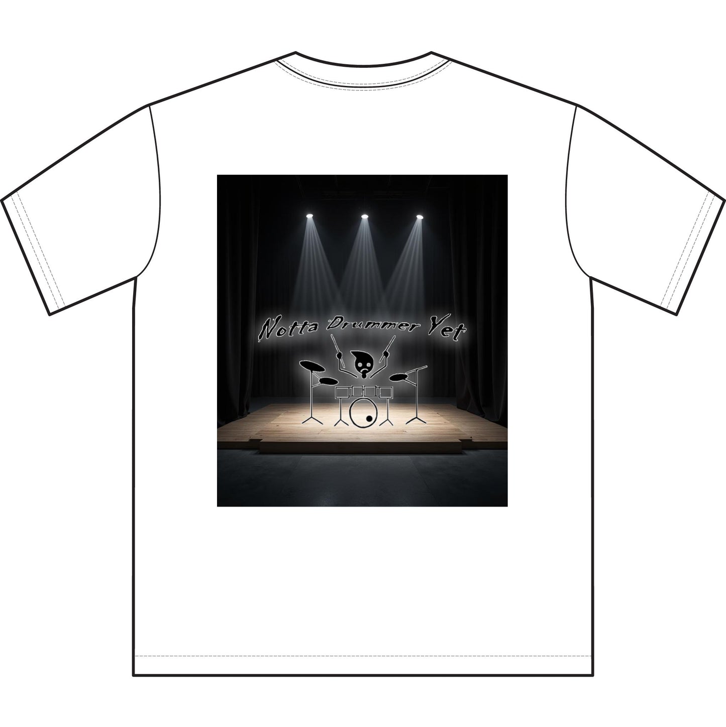 Notta Drummer Yet Unisex Sueded T-Shirt -Music Vibe Top