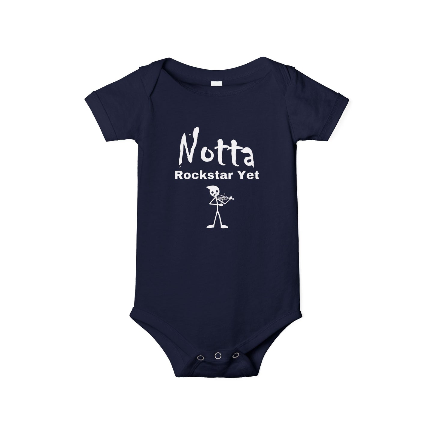 Notta Rockstar Yet (Notta Fiddler Yet)-Infant Jersey One Piece - American