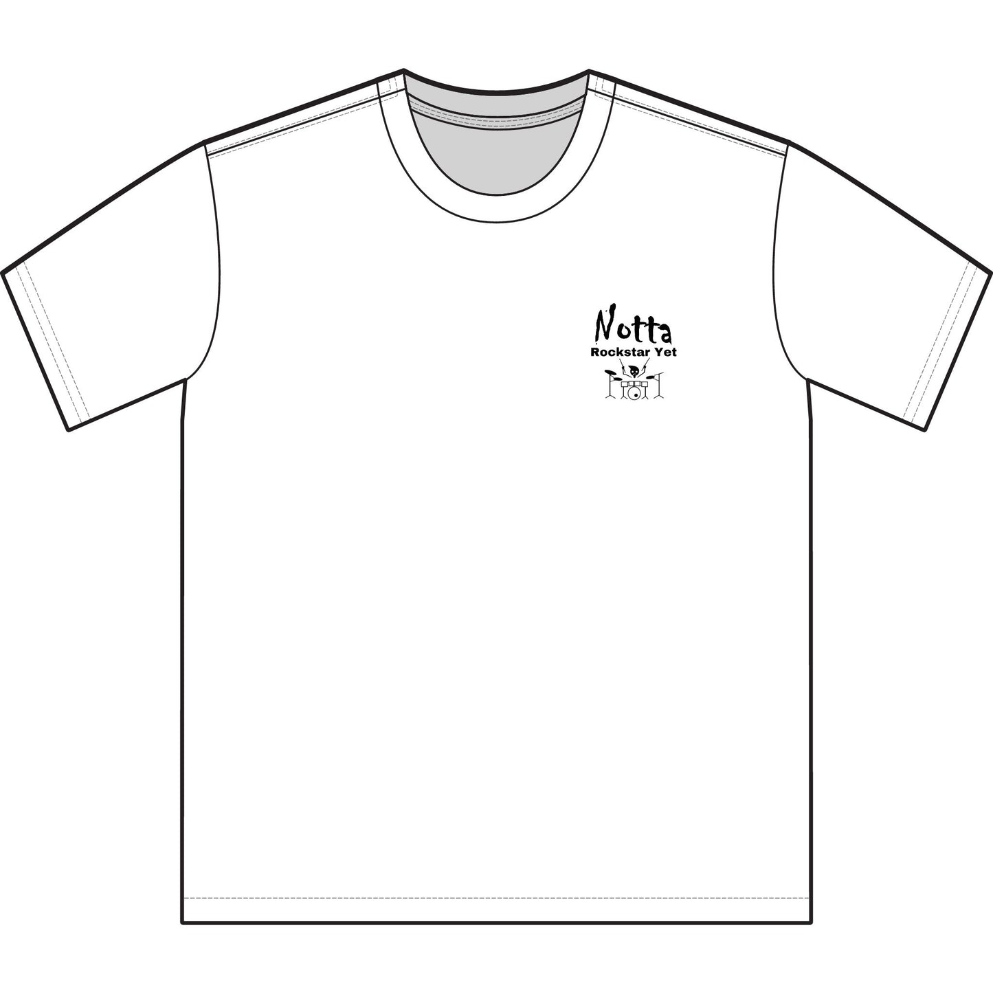 Notta Drummer Yet Unisex Sueded T-Shirt -Music Vibe Top