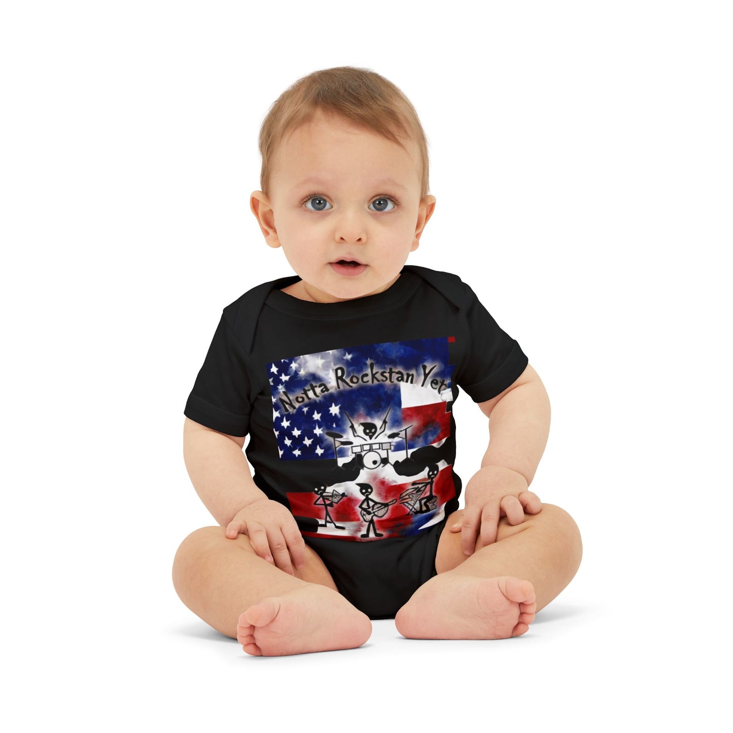 Notta Rockstar Yet-Infant Jersey One Piece - American
