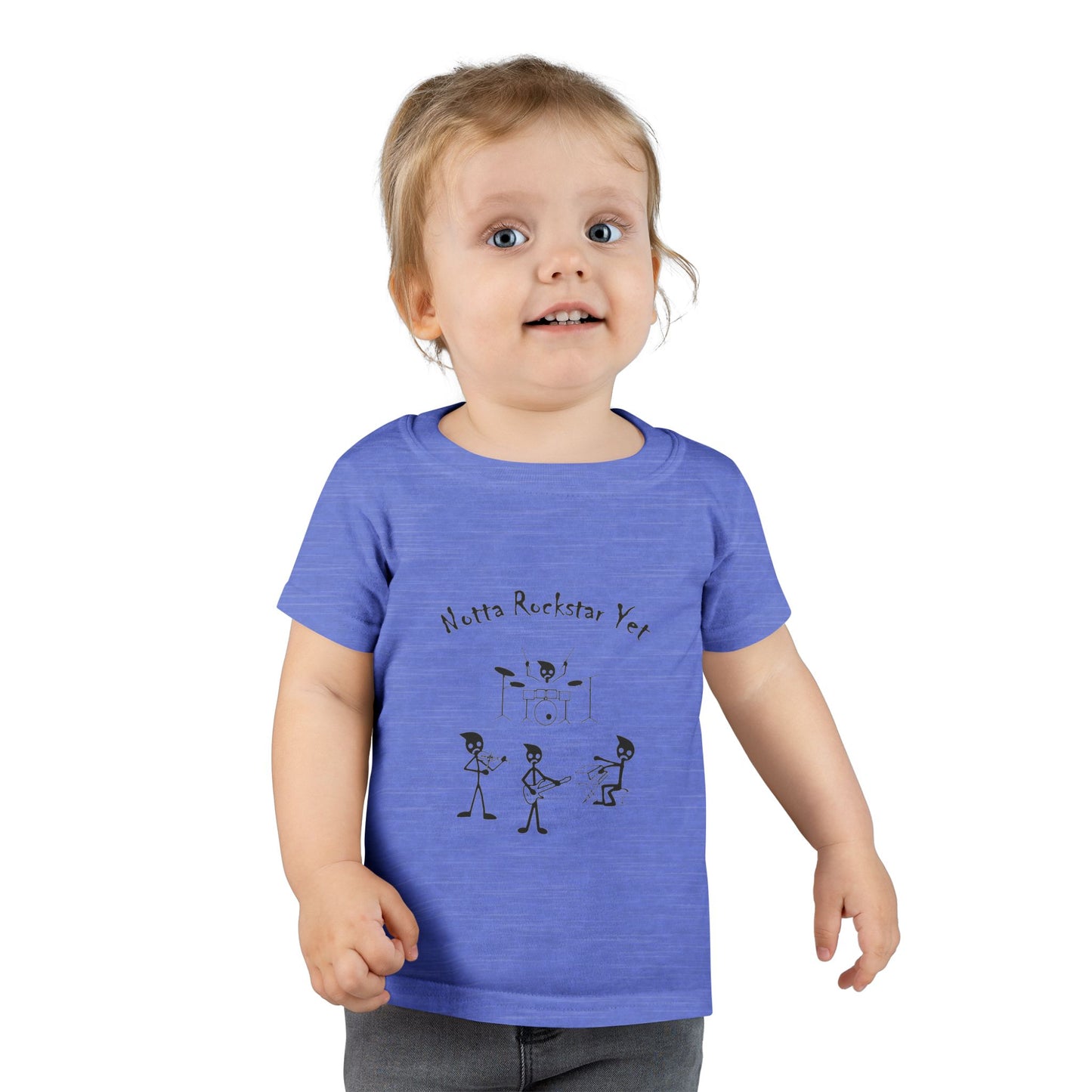 Notta Rockstar Yet Toddler T-Shirt - Fun Grey Tee for Future Stars