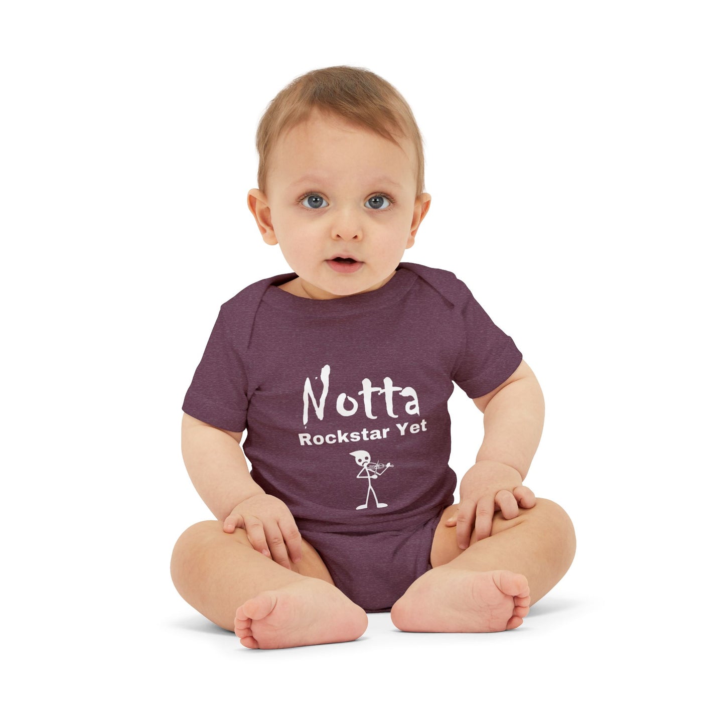 Notta Rockstar Yet (Notta Fiddler Yet)-Infant Jersey One Piece - American