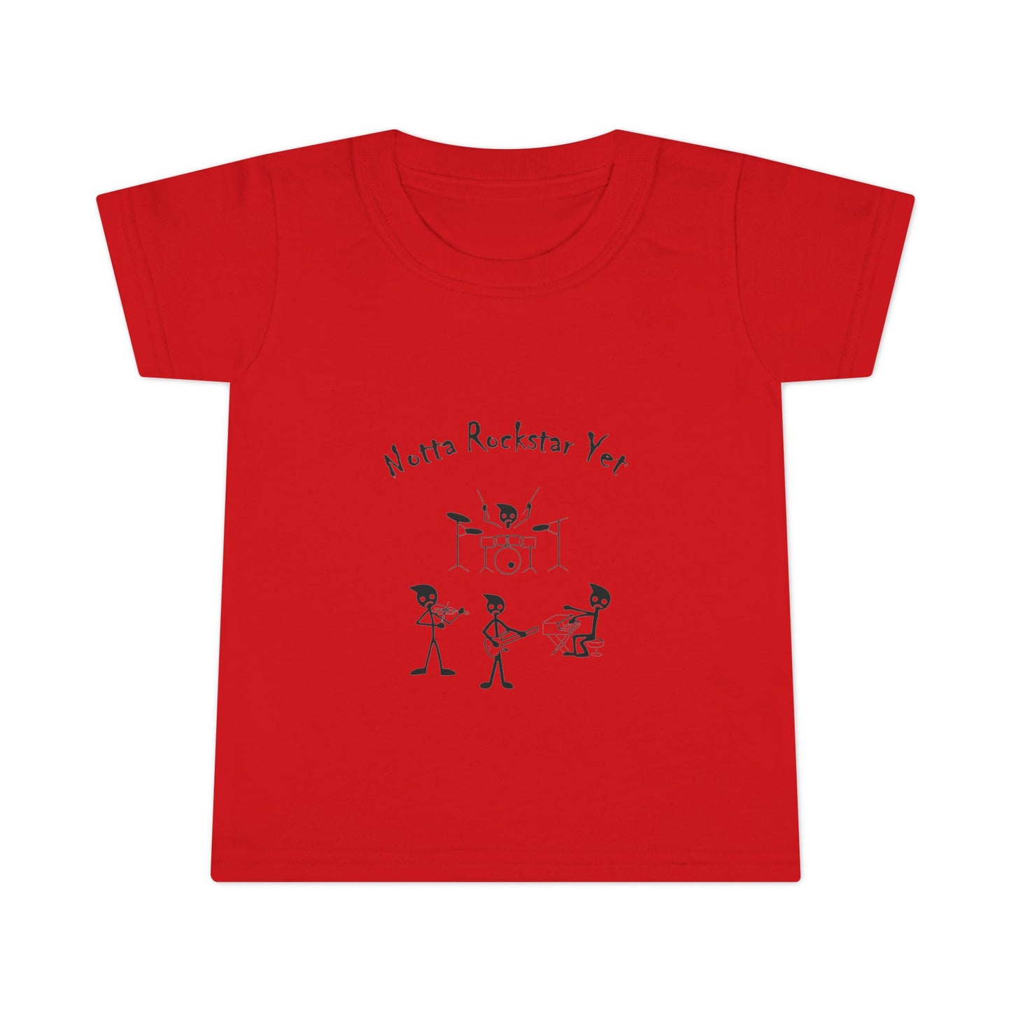 Notta Rockstar Yet Toddler T-Shirt - Fun Grey Tee for Future Stars