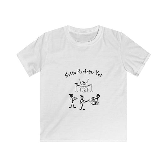 Notta Rockstar Yet Kids Tee - Fun, Playful T-Shirt for Aspiring Musicians