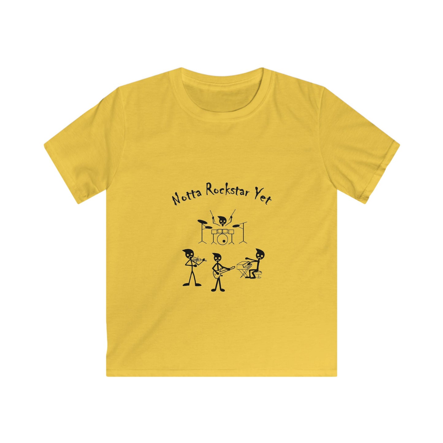 Notta Rockstar Yet Kids Tee - Fun, Playful T-Shirt for Aspiring Musicians