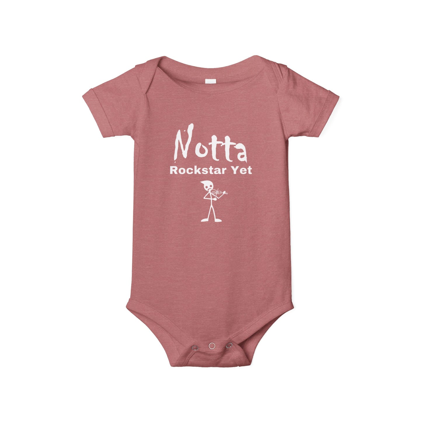 Notta Rockstar Yet (Notta Fiddler Yet)-Infant Jersey One Piece - American