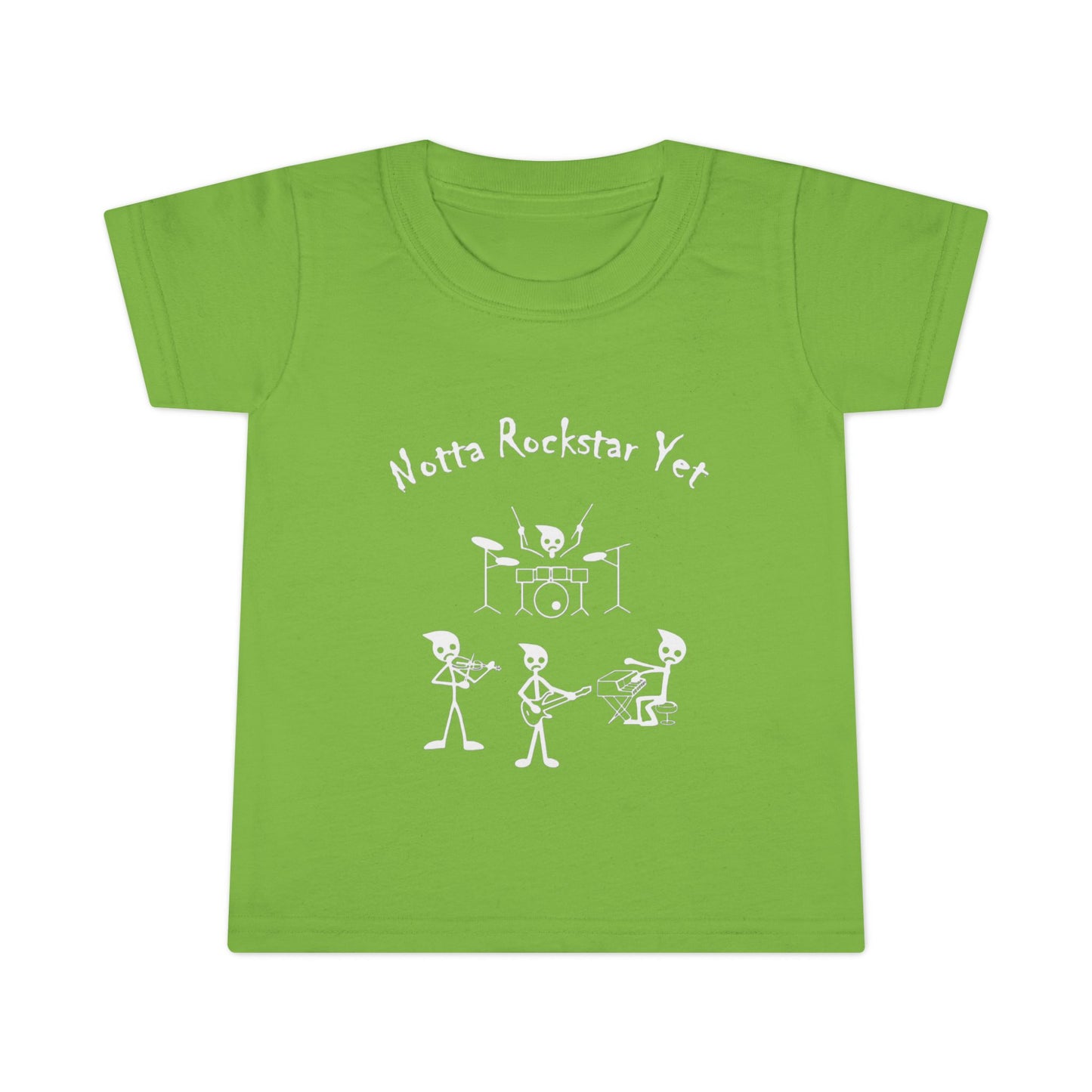 Notta Rockstar Yet Toddler T-Shirt - Fun & Playful Gray Tee for Little Music Lovers