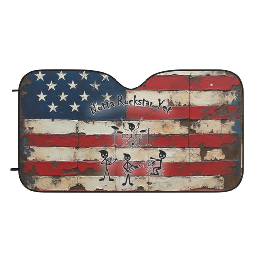 Notta Rockstar Yet - American Car Sun Shade